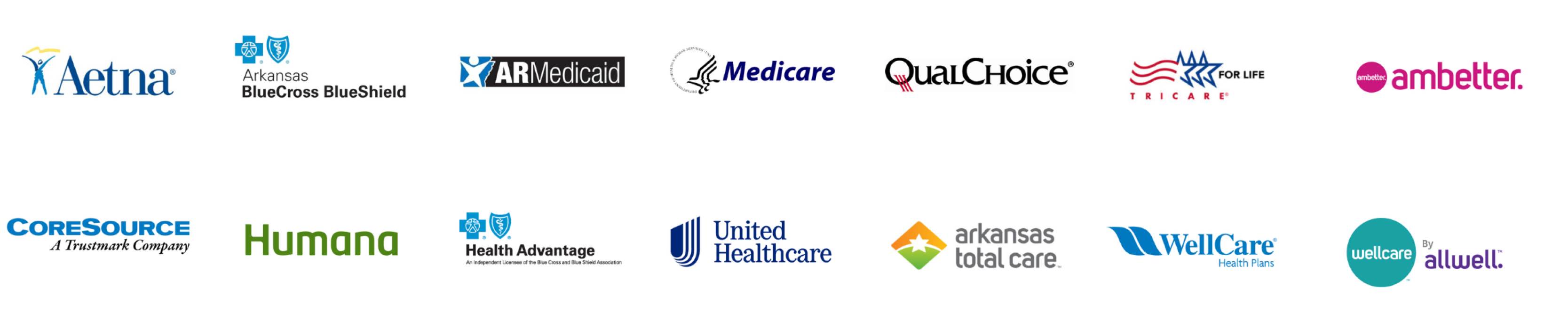 Logos of insurances we accept